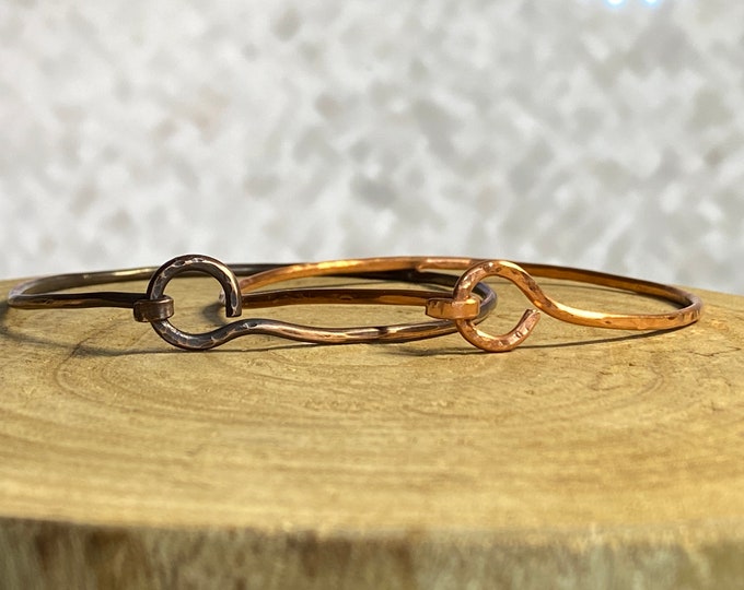 Copper Bangle, Copper Bracelet, Copper Cuff, 100% Copper Bracelet