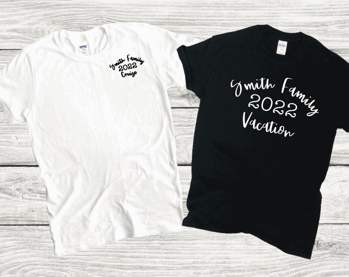 Family Vacation T-shirts, Any Name, Custom Name, Family Cruise Shirts,
