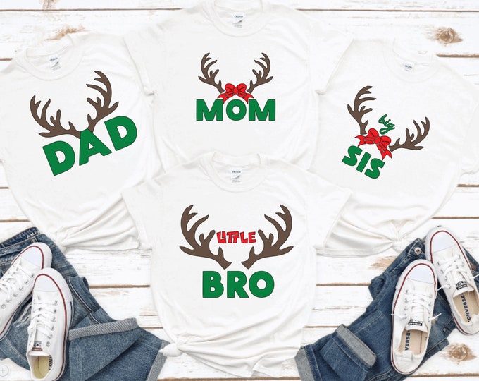 Family Christmas T-shirts, Custom Christmas T-shirts, Matching Christmas, Matching Christmas Family