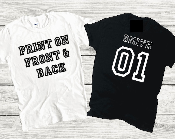 Custom Tshirts - with print on front and back
