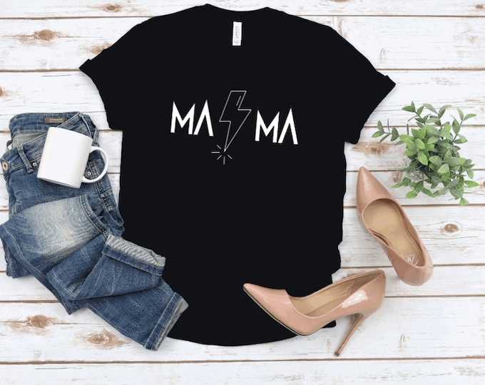 Rocker Tshirt, Rocker Mama Shirt, Rock Mom Tee,