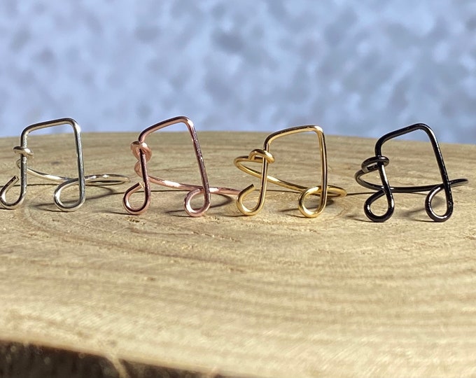 Music Note Ring, Musical Note Ring, Band Ring