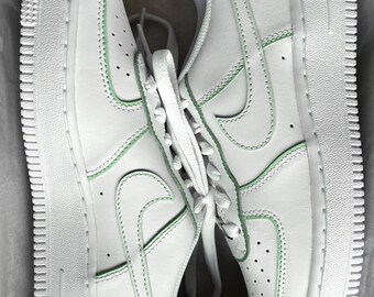 Nike Air Force 1 X Green Colour Block Design air Jordan 1 - Etsy