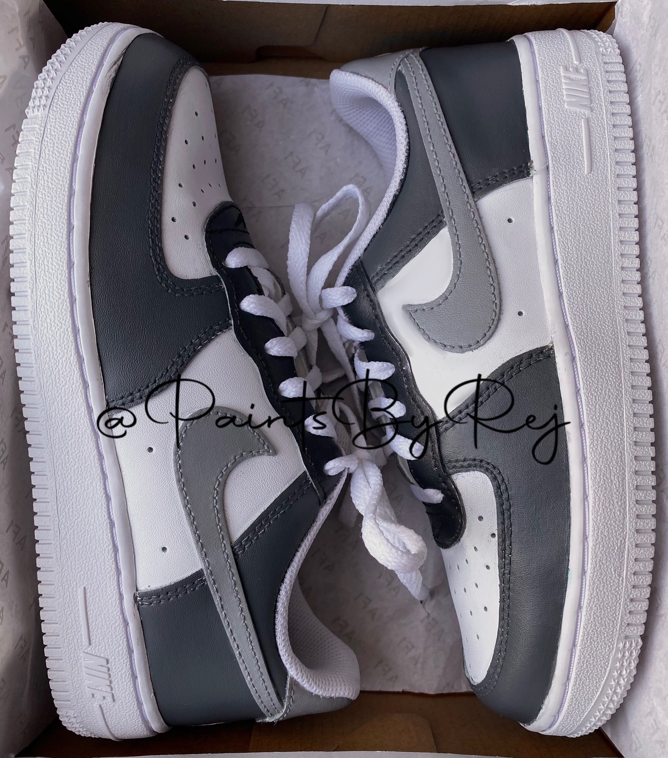Nike Air Force 1 X Grey Stone Colour Block Design Jordan
