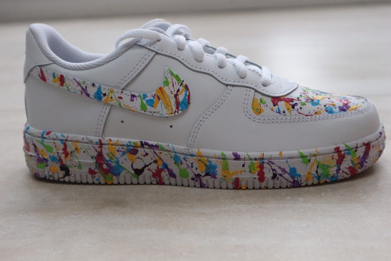 Custom Nike Air Force 1 X Paint Splatter | Etsy
