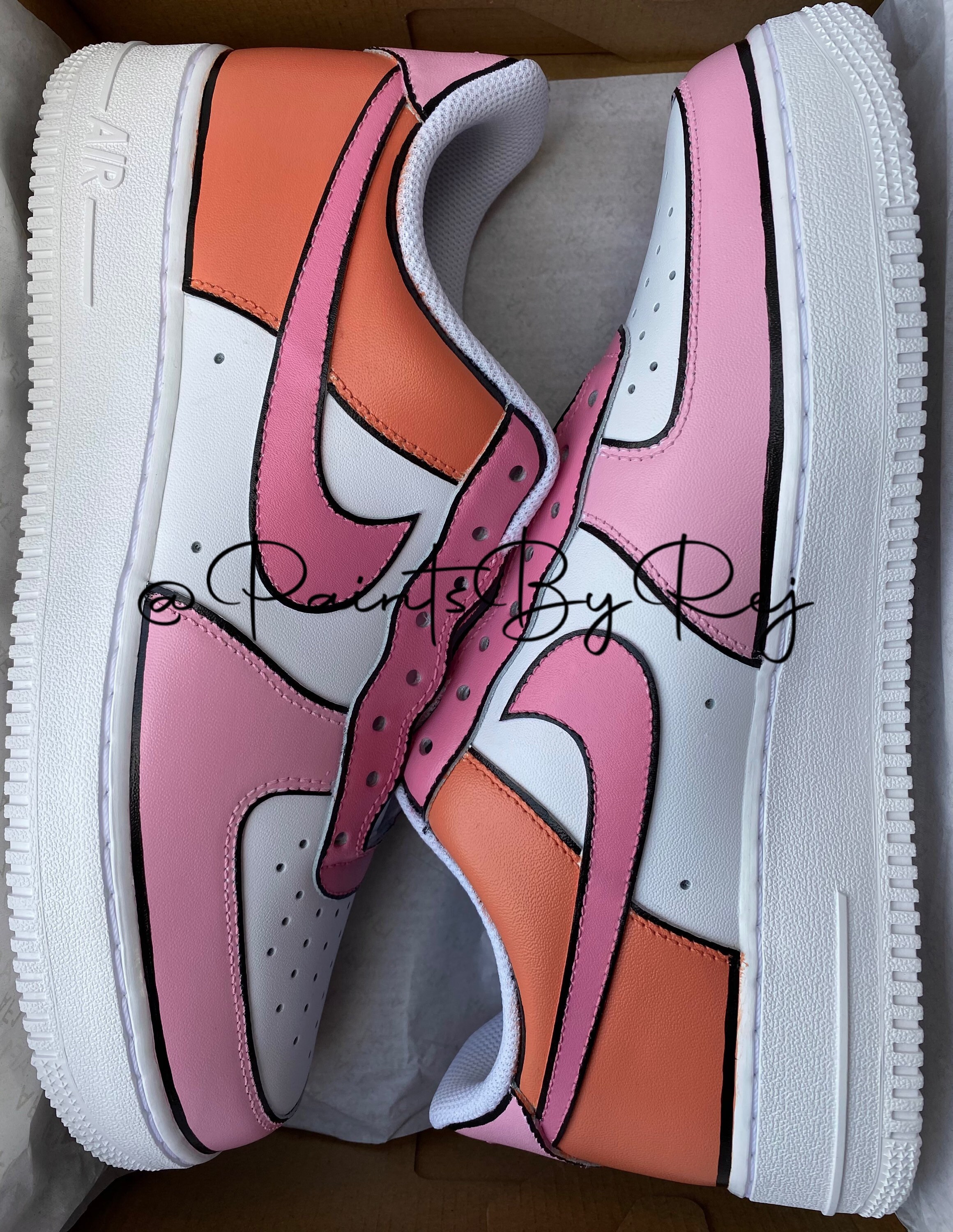 pink nike air force 1 custom