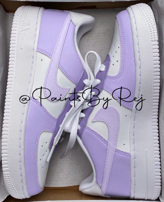 Nike Air Force 1 X Purple Colour block design- (Air Jordan 1), Custom  Sneakers. Personalise to your own colours