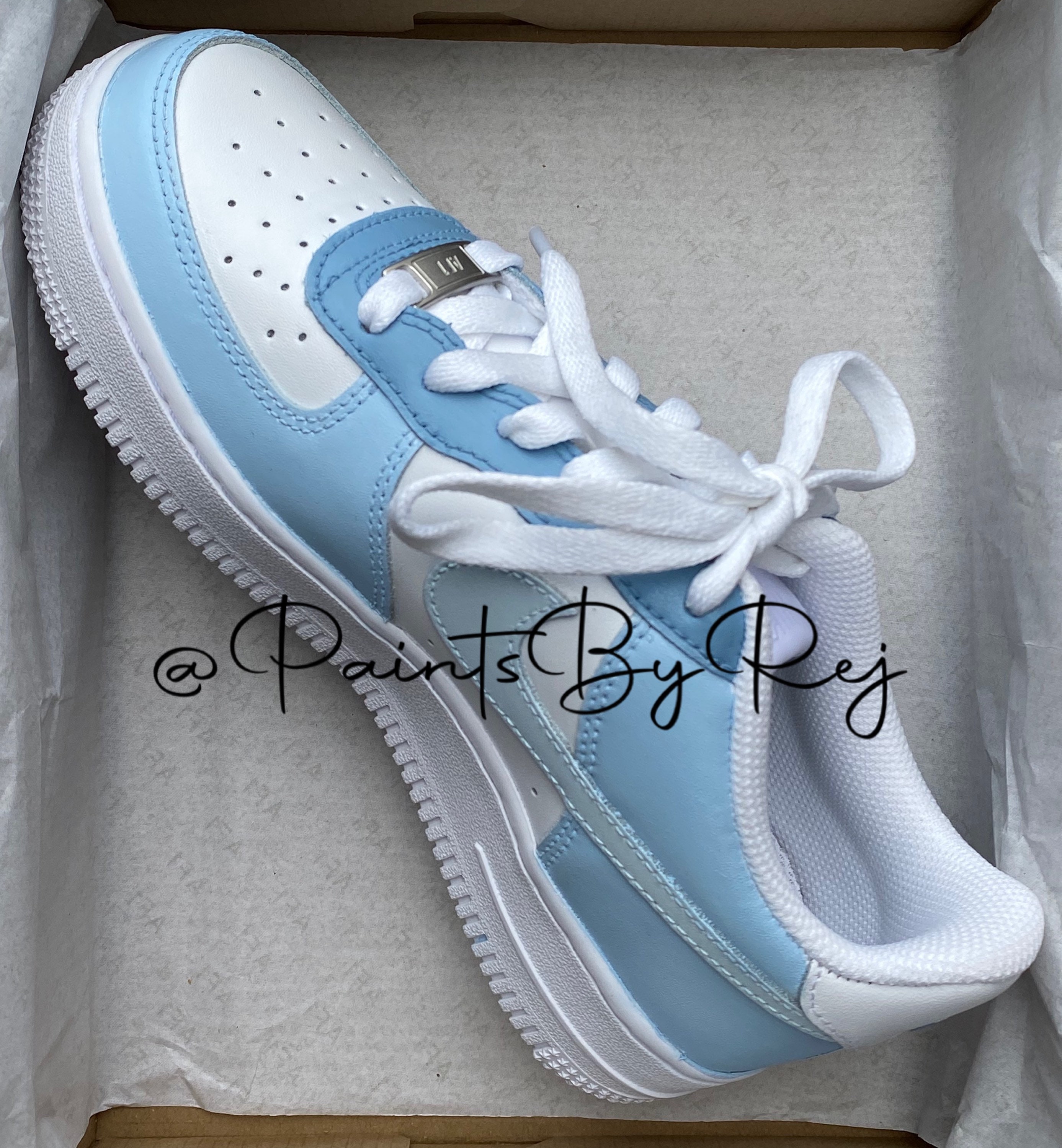 Blue Air Force 1 Shoes.