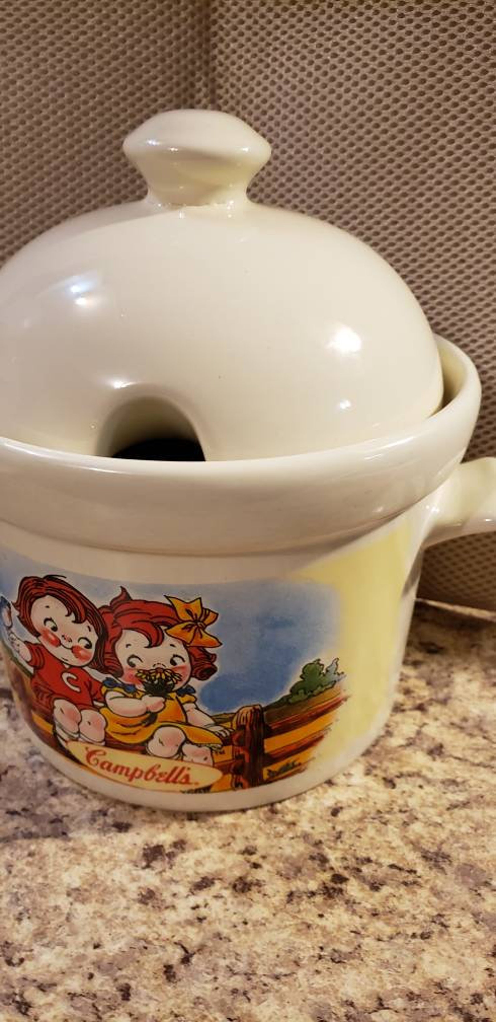 Campbell's Soup Serving bowl with lid/ childhood memories Etsy 日本