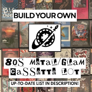 Cintas de casete de heavy metal, rock y glam de los 80: crea tu propio lote imagen 1