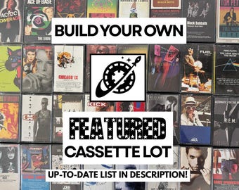 Cintas de casete destacadas: crea tu propio lote (años 80, 90, clásicas, metal, pop, rock)