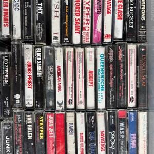 Cintas de casete de heavy metal, rock y glam de los 80: crea tu propio lote imagen 5