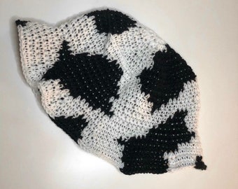 Cow Print Bucket Hat Crochet Pattern