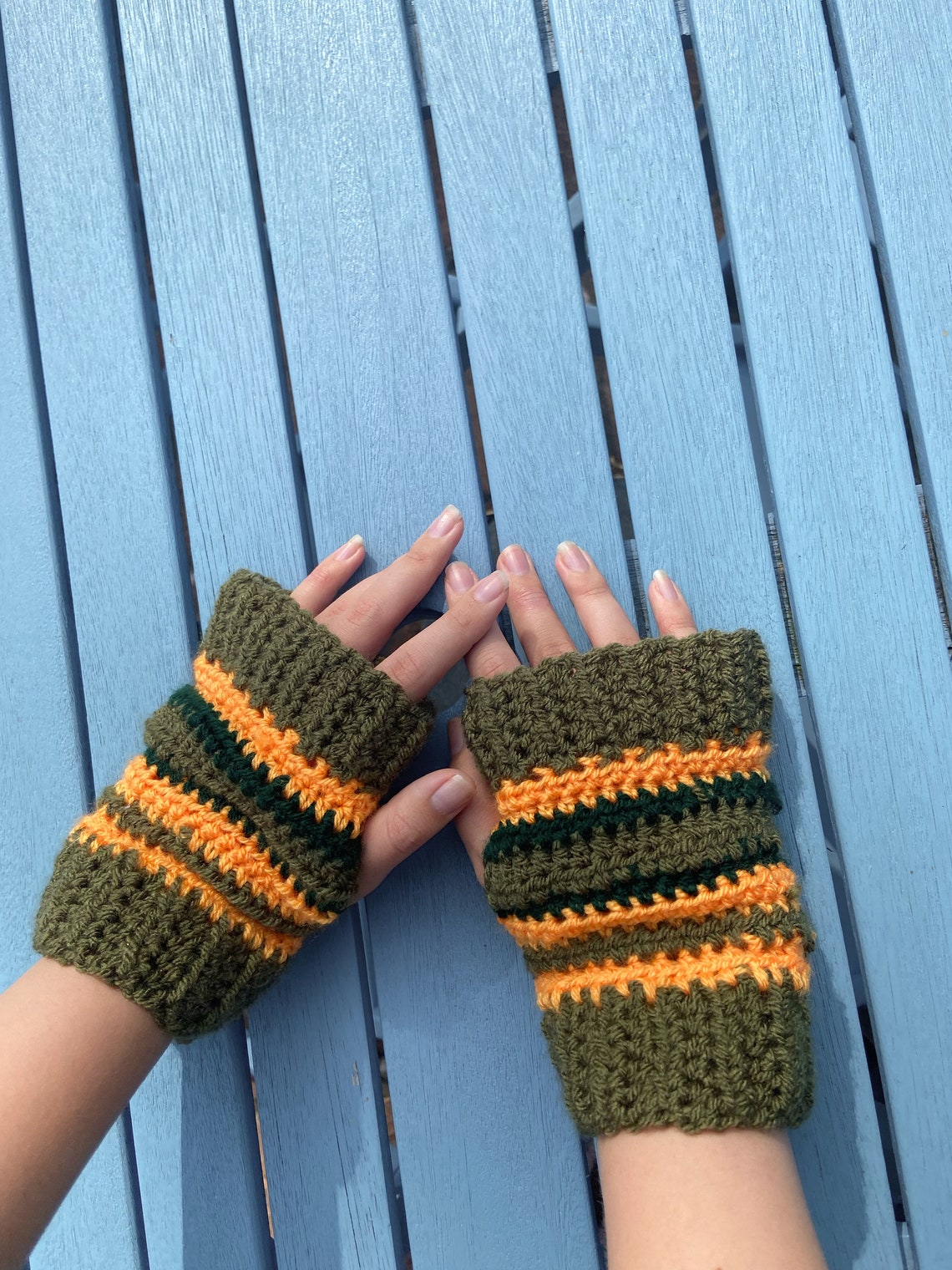Coralineinspired Fingerless Gloves Crochet Pattern Etsy