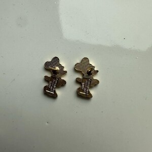 Pendientes vintage de Minnie Mouse en cloisonné, de Walt Disney Productions, hechos en Taiwán. imagen 4