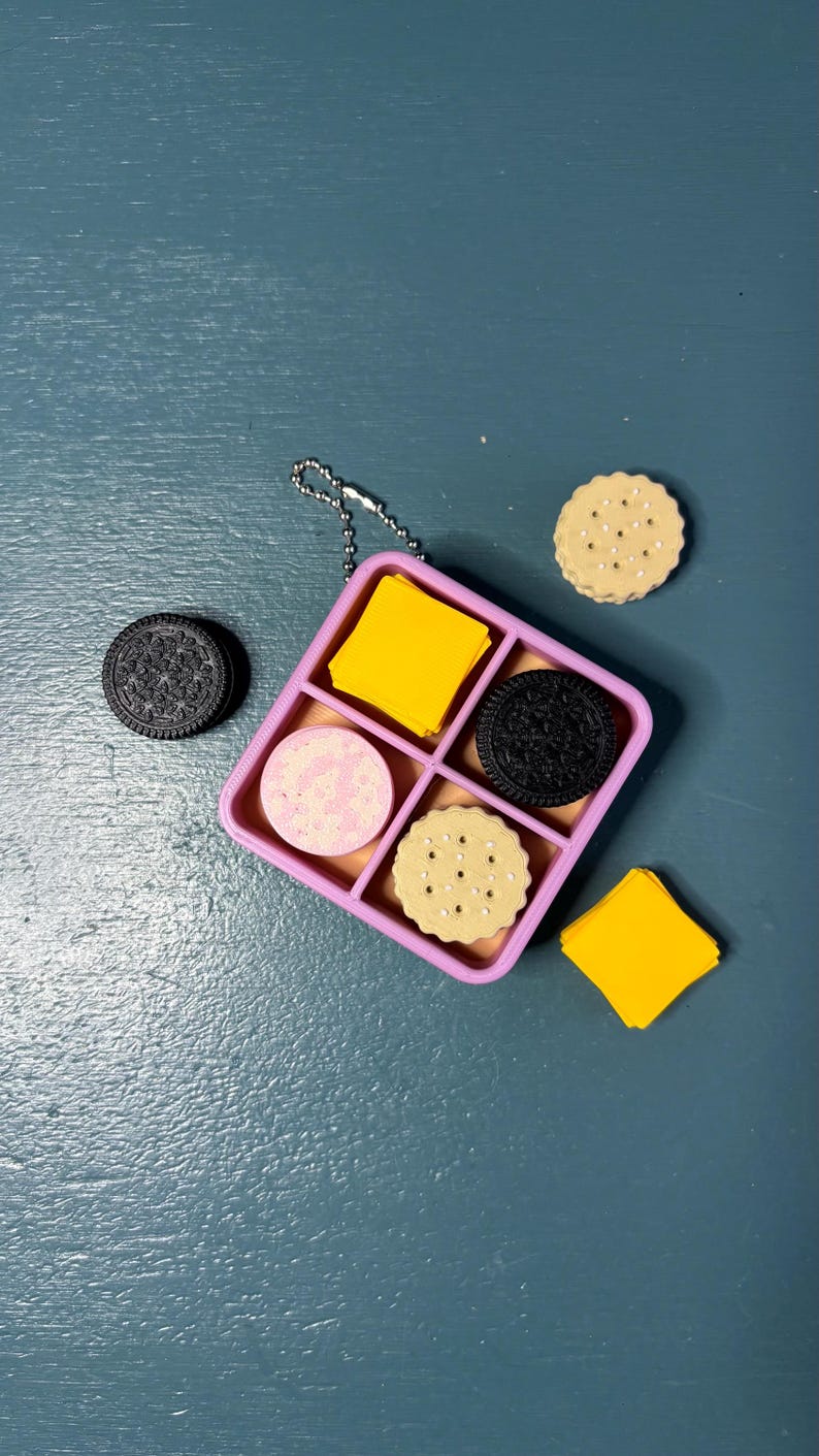Lunch Box Fidget Clicker Keychain, Food Clicker, Snack Keychain - Etsy