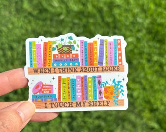 Touch My Shelf sticker, Bookish, Book, Reader, Book Club, Kindle, Library, funny
