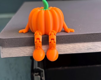 Estante de calabaza con patas articuladas, decoración otoñal