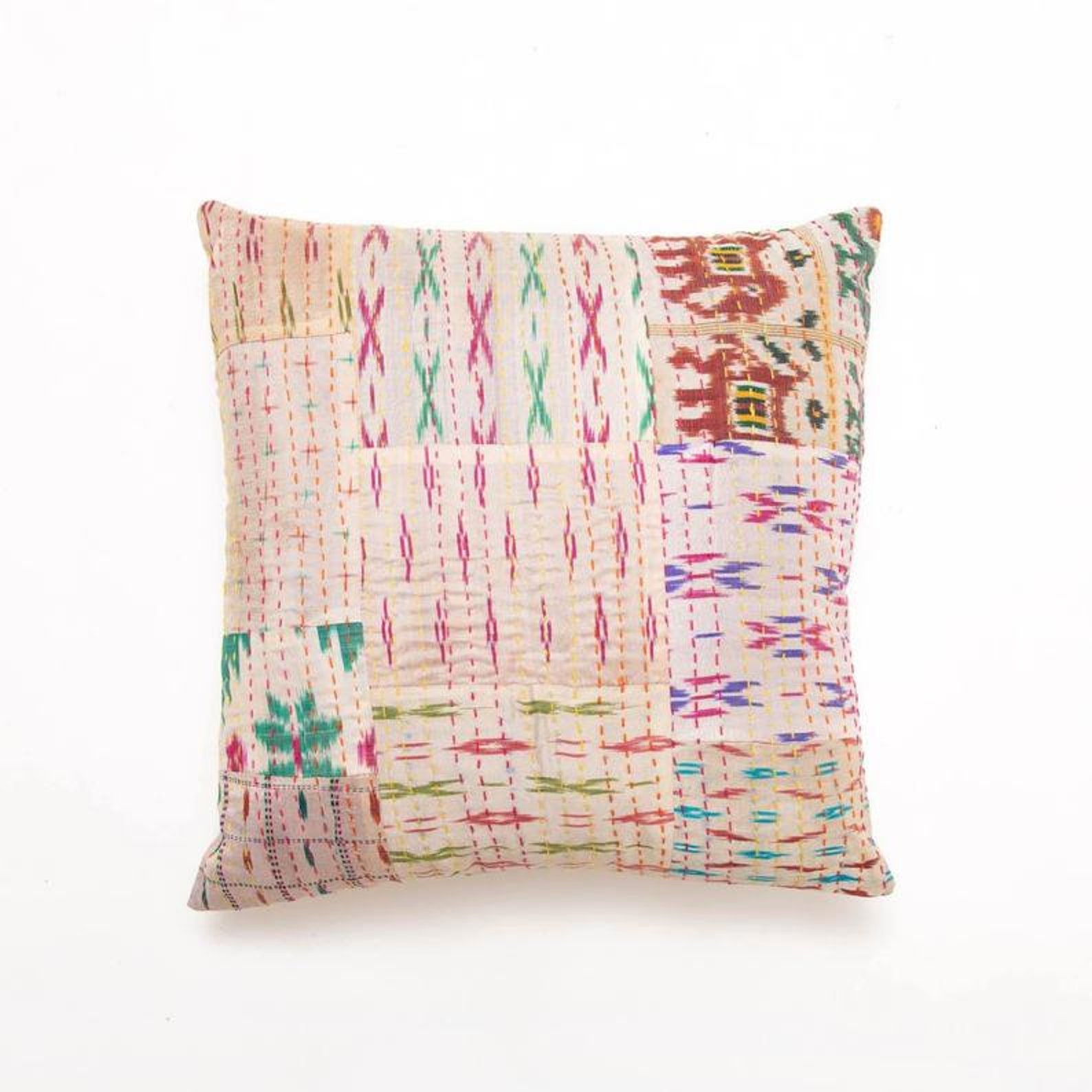 Set of 5 Pillow Kantha Pillow Covers Indian Patchwork Sari Etsy UK
