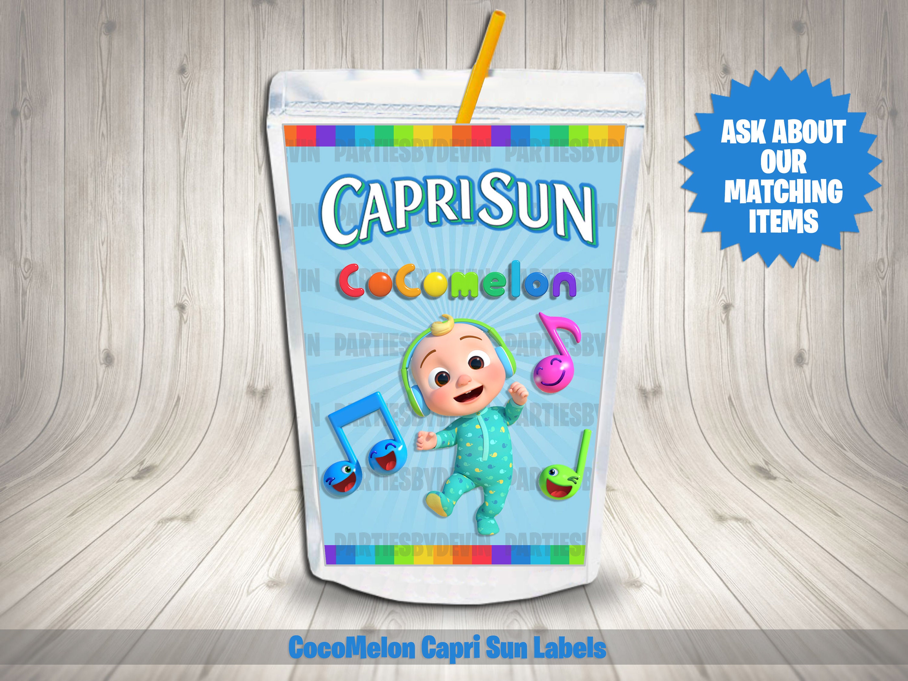 Cocomelon Capri Sun Printable | Etsy
