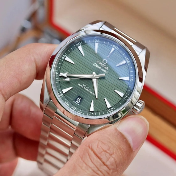 Omega aqua terra green second hand deals