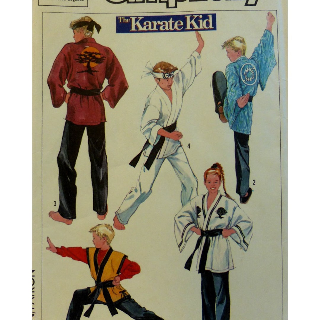 Karate Kid Outfit Pattern, Childs Karate Kimono, Extended Shoulders ...