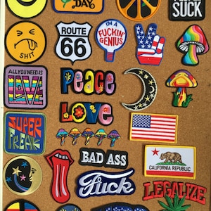 PATCHES. Embroidered Patches. Iron on Patches. Decorative Patches. PatchesgaloreCo.