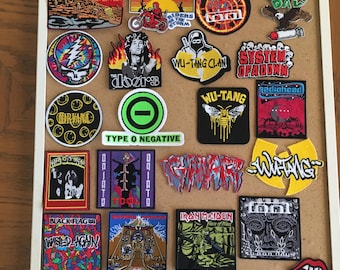 PATCHES. Music. Bands. Rock and Roll. Collector Items.
