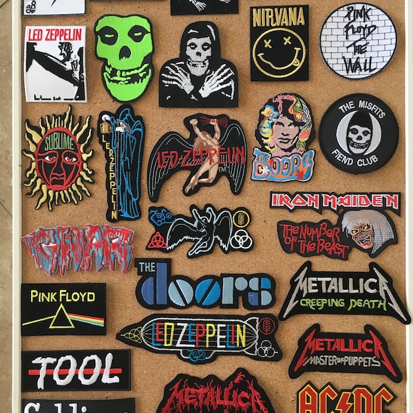 Rock Band Patches Etsy