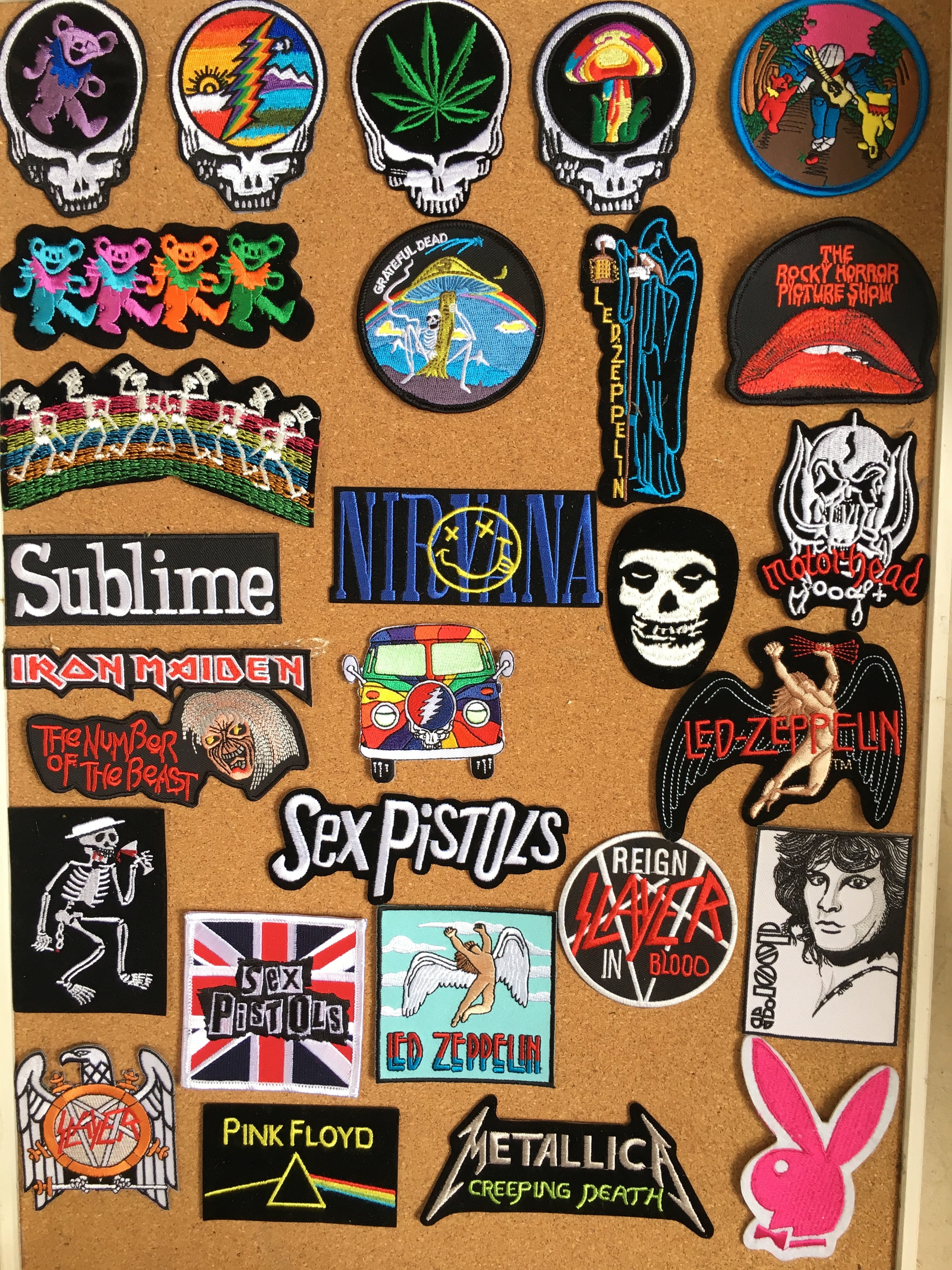 PATCHES. Music Patches. Rock and Roll Patches. Band Patches. Vintage Patches.  Patchesgaloreco. 