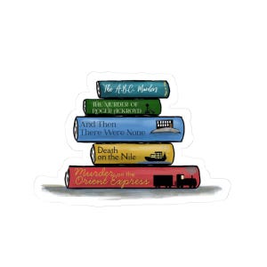Agatha Christie Bookish Kiss-Cut Stickers
