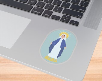 Mama Mary Kiss-Cut Stickers, Virgin Mary Catholic Saint Vinyl Decal