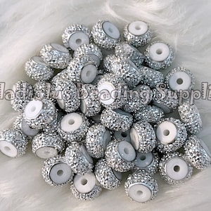 12mm Spacer, Glitter Round Spacers, Metal Alloy Beads, Rhinestone Spacers, Loose Beads, Colorful Beads, Chunky Beads, Wholesale Beads, Beads