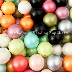 20mm Mixed Color Matte Beads, Chucky Bubblegum Beads, Acrylic Matte Gumball Beads, Wholesale beads, Beading Supplies, Bulk beads, Loose Bead