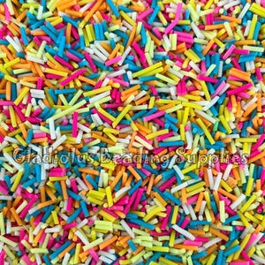 Sprinkles Clay Slices, Mixed Sprinkles, Non Edible Sprinkle Mix, Spring Polymer Clay, Fake Sprinkles, Nail Art Supplies, Shaker Mix, Fall