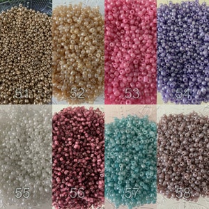 40g 6/0 4mm Glass Seed Beads - For Jewelry Making - Craft - Beads in Bulk - Round beads - DIY Necklace - DIY Supplies - Beading Supplies