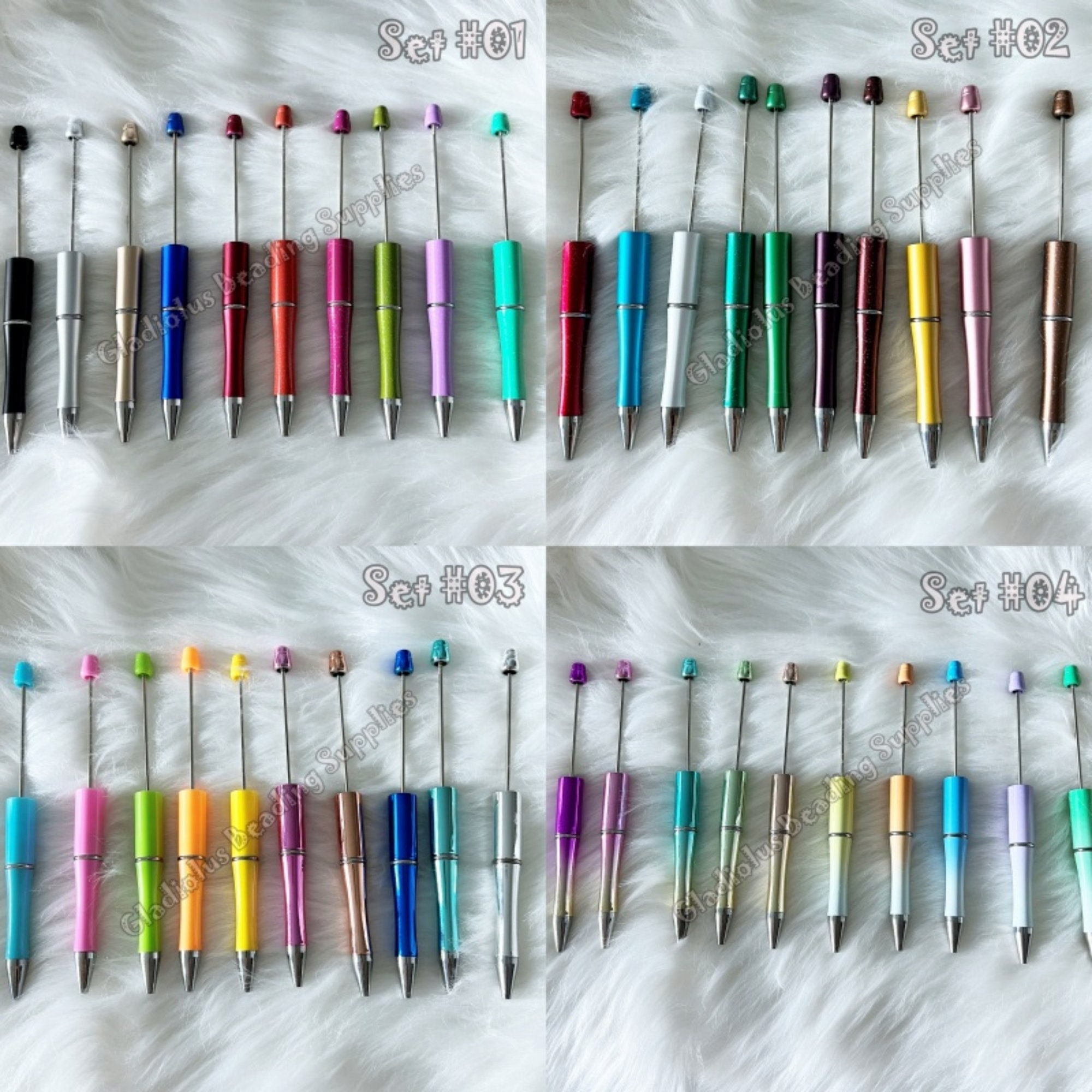 DIY Beadable Pens, Plastic Pens, For Chunky Bubblegum Beads, Pen Blank, Roundtop Pens, Bulk Pens, Custom Gifts, Crafty Party