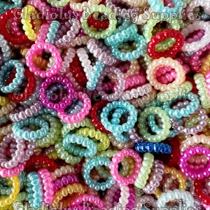 100 Qty, 10mm Spacer, Round Spacers, Acrylic Pearl Spacers, Pearl Spacers, Loose Beads, Colorful Beads, Beadable Pen, Wholesale Beads