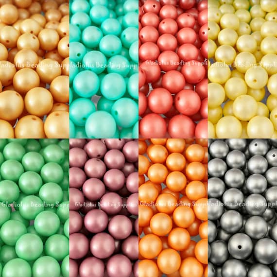 20mm Colorful Matte Beads Chucky Bubblegum Beads Acrylic Matte