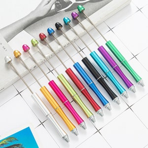 DIY Beadable Pens, Metal Pens, For Chunky Bubblegum Beads, Pen Blank, Roundtop Pens, Bulk Pens, Custom Gifts, Crafty Party