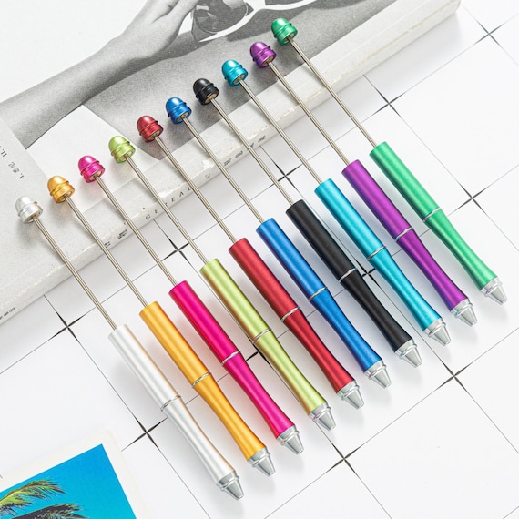 DIY Beadable Pens, Metal Pens, for Chunky Bubblegum Beads, Pen