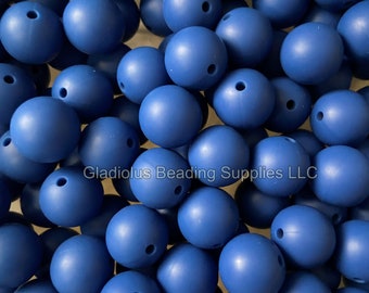 12mm Bead, Marine Blue, Solid Silicone Beads, Solid Beads, Wholesale Beads. Bulk Round beads, Loose Beads, Crafting Supplies, Beading, Arts