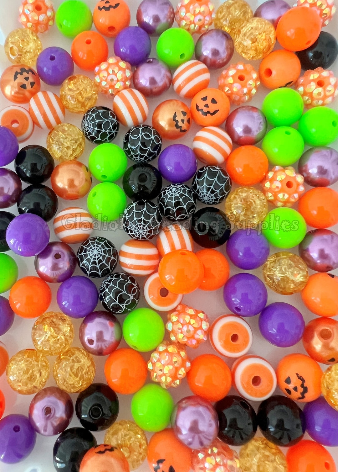 100-qty-12mm-beads-halloween-set-beads-craft-acrylic-beads-chunky