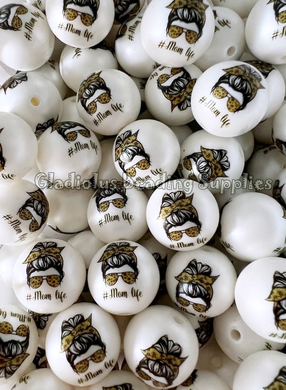 Gold Mama Gumball Beads - 25 Gold Mama Gumball Beads - 25