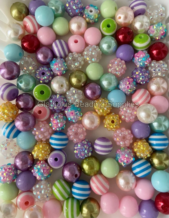 6mm 8mm 10mm Acrylic Round Beads 21 Colors Round Acrylic Balls