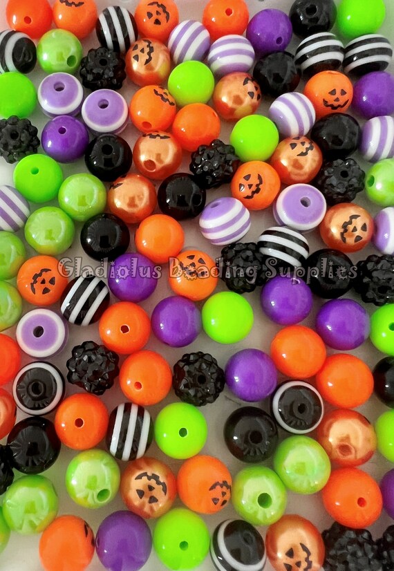 100 Qty 12mm Beads, Colorful Mixed Beads, Acrylic Beads, Chunky Bubblegum  Beads in Bulk, Round beads, Beading Supply, Loose Beads, Crafting