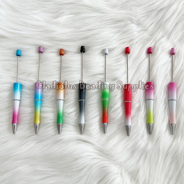 DIY Beadable Pens, Plastic Pens, For Chunky Bubblegum Beads, Pen Blank, Roundtop Pens, Bulk Pens, Custom Gifts, Crafty Party