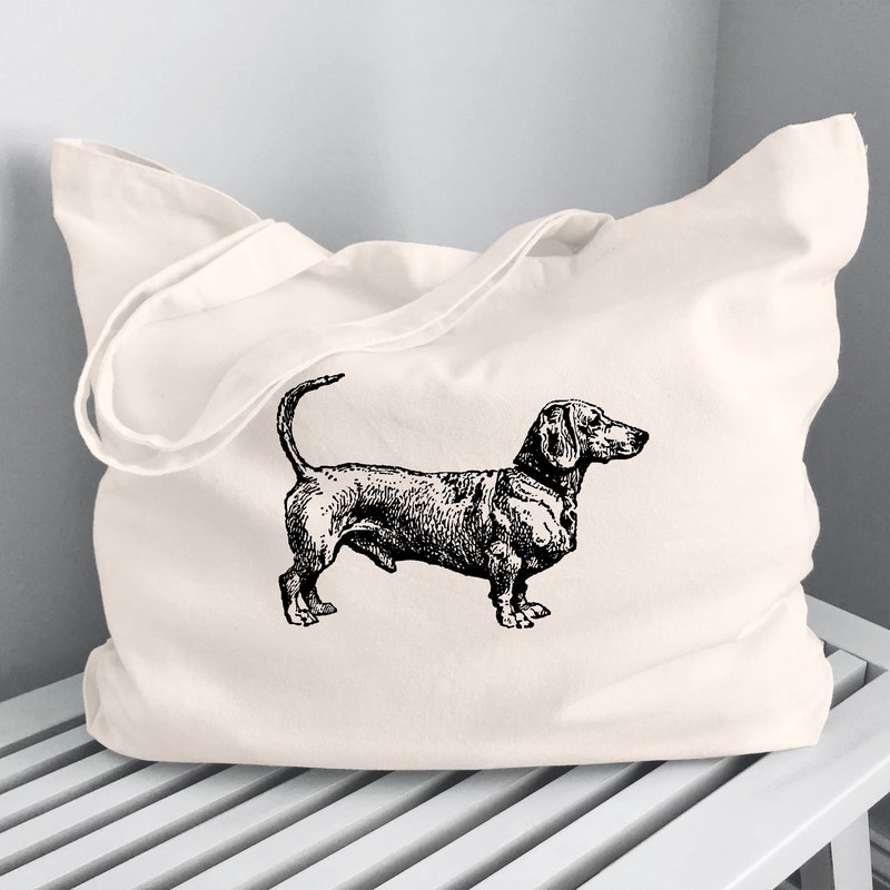 Dachshund Leather Tote Bag main image 0