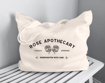 Rose Apothecary Tote Bag Heavy Duty 100% Cotton Canvas Bag, Ew David, Alexis Rose, Johnny Rose, Quality Tote Bag