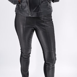 Women Genuine Leather Leggings/black Genuine Leather Leggings/women Genuine  Leather Pants -  Canada